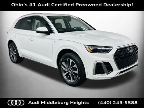 White 2023 Audi Q5 45 S line Premium Plus for sale in Middleburg Heights, OH