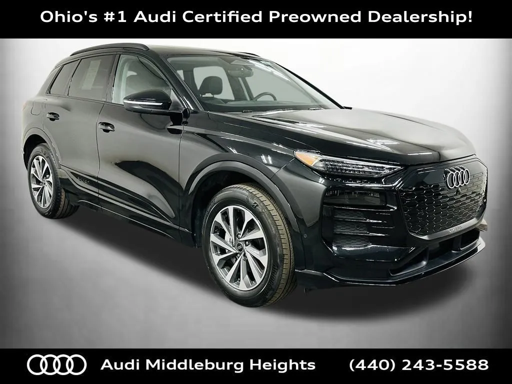 Used 2025 Audi Q6 e-tron Premium Plus with VIN WA124BGFXSA067666 for sale in Middleburg Heights, OH