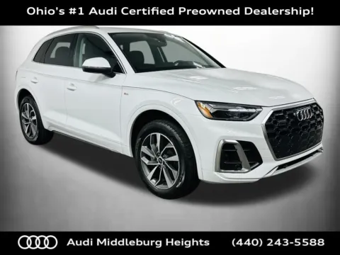 White 2024 Audi Q5 45 S line Premium Plus for sale in Middleburg Heights, OH