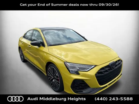 Yellow 2026 Audi S3 2.0T for sale in Middleburg Heights, OH