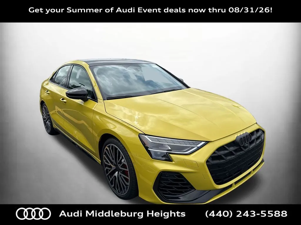 Yellow 2026 Audi S3 2.0T for sale in Middleburg Heights, OH