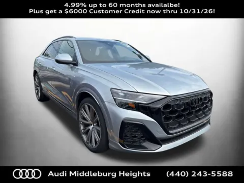 Silver 2026 Audi Q8 55 Prestige for sale in Middleburg Heights, OH