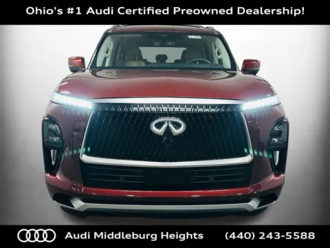 Photos of 2025 INFINITI QX80 LUXE for sale in Middleburg Heights, OH at Audi Middleburg Heights