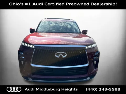 Photos of 2025 INFINITI QX80 LUXE for sale in Middleburg Heights, OH at Audi Middleburg Heights