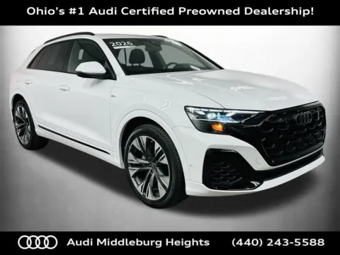 White 2026 Audi Q8 55 Premium Plus for sale in Middleburg Heights, OH