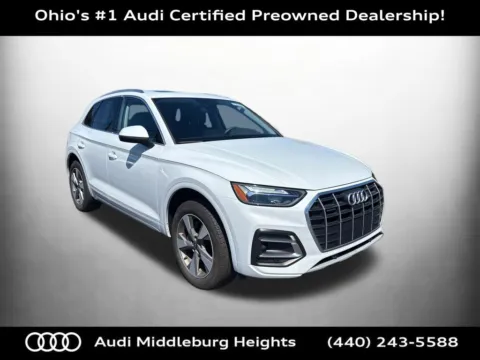 White 2023 Audi Q5 40 Premium Plus for sale in Middleburg Heights, OH