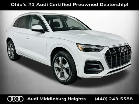 White 2023 Audi Q5 40 Premium Plus for sale in Middleburg Heights, OH