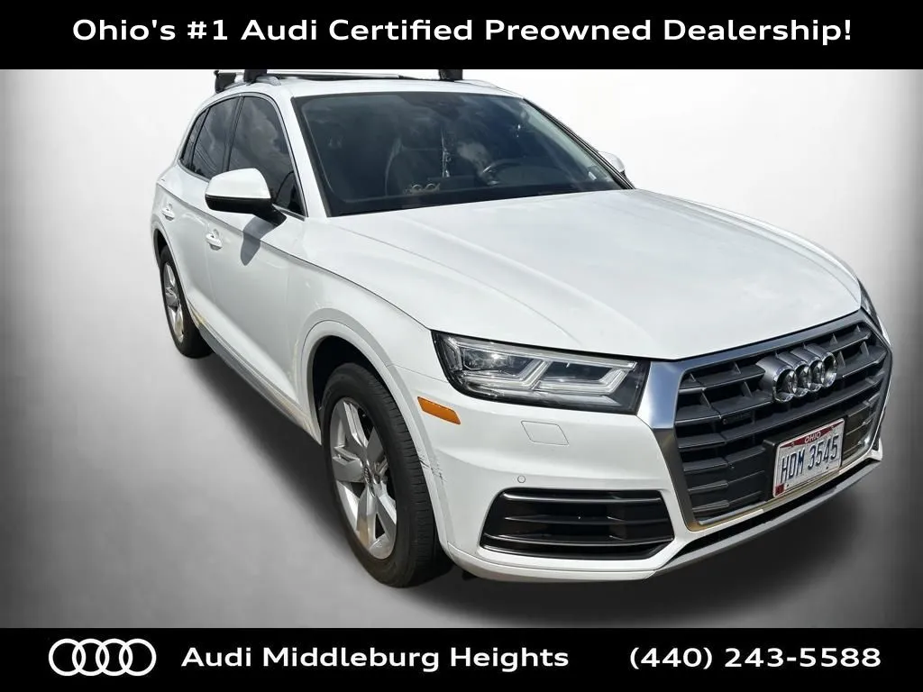 White 2019 Audi Q5 2.0T Premium Plus for sale in Middleburg Heights, OH