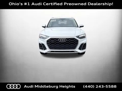 White 2024 Audi Q5 45 S line Premium Plus for sale in Middleburg Heights, OH