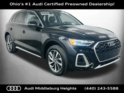 Black 2023 Audi Q5 45 S line Premium for sale in Middleburg Heights, OH