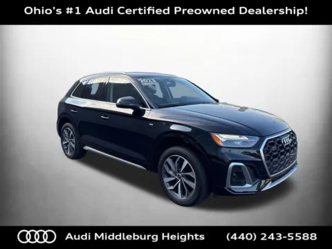 Black 2023 Audi Q5 45 S line Premium for sale in Middleburg Heights, OH