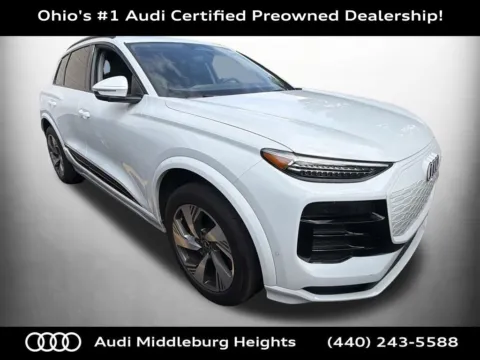 White 2025 Audi Q6 e-tron Premium Plus for sale in Middleburg Heights, OH