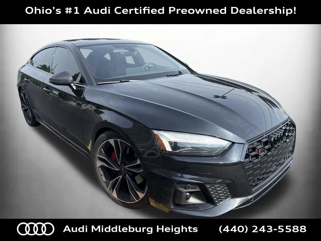 Black 2023 Audi S5 Sportback Prestige for sale in Middleburg Heights, OH