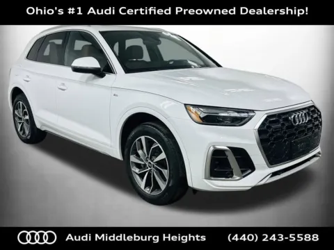 White 2024 Audi Q5 45 S line Premium Plus for sale in Middleburg Heights, OH