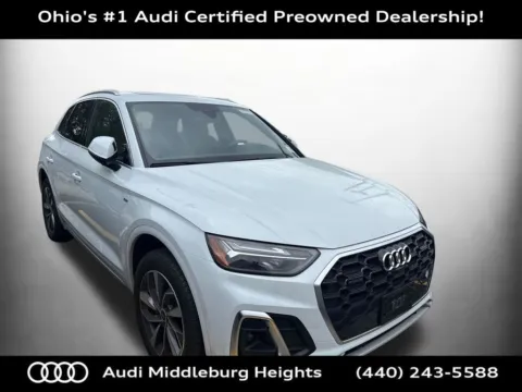 White 2024 Audi Q5 45 S line Premium Plus for sale in Middleburg Heights, OH