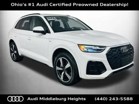 White 2023 Audi Q5 45 S line Premium Plus for sale in Middleburg Heights, OH