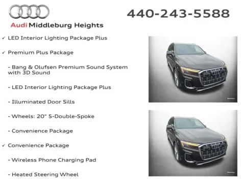 Photos of 2025 Audi Q7 55 Premium Plus for sale in Middleburg Heights, OH at Audi Middleburg Heights