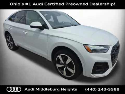 White 2023 Audi Q5 Sportback 45 S line Premium for sale in Middleburg Heights, OH