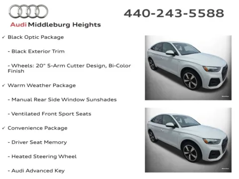 Photos of 2023 Audi Q5 Sportback 45 S line Premium for sale in Middleburg Heights, OH at Audi Middleburg Heights