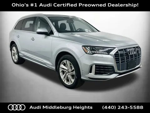 Silver 2023 Audi Q7 55 Premium Plus for sale in Middleburg Heights, OH