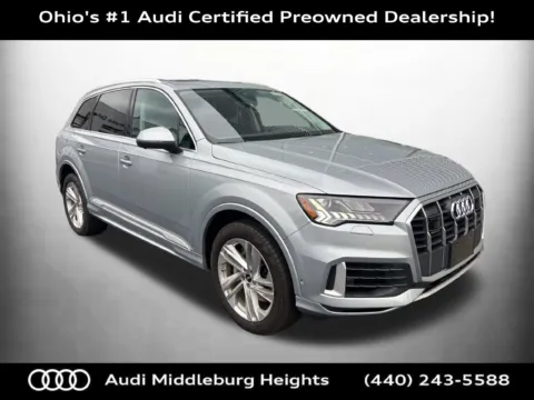 Silver 2023 Audi Q7 55 Premium Plus for sale in Middleburg Heights, OH