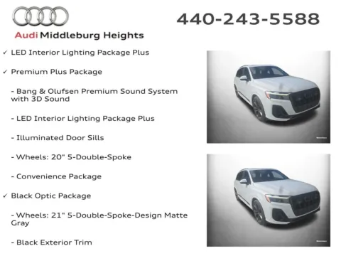 Photos of 2025 Audi Q7 55 Premium Plus for sale in Middleburg Heights, OH at Audi Middleburg Heights