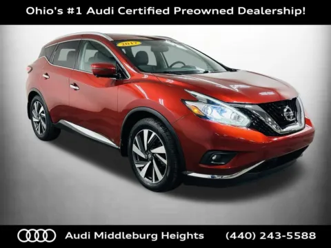 Red 2017 Nissan Murano Platinum for sale in Middleburg Heights, OH