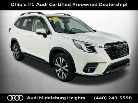 White 2023 Subaru Forester Limited for sale in Middleburg Heights, OH