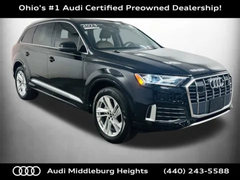 Black 2023 Audi Q7 45 Premium for sale in Middleburg Heights, OH
