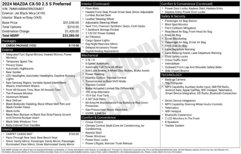 Another view of 2024 Mazda CX-50 2.5 S Preferred Package for sale in Middleburg Heights, OH at Audi Middleburg Heights