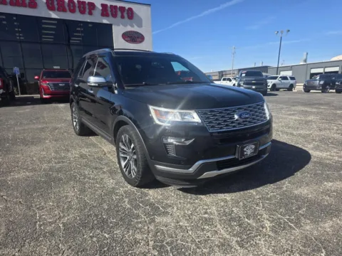 Black 2018 FORD EXPLORER PLATINUM for sale in Abilene, TX