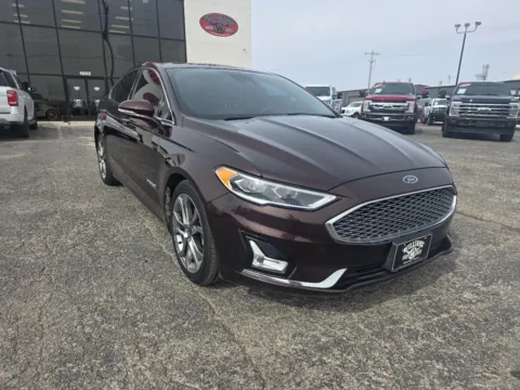 Brown 2019 FORD FUSION TITANIUM for sale in Abilene, TX