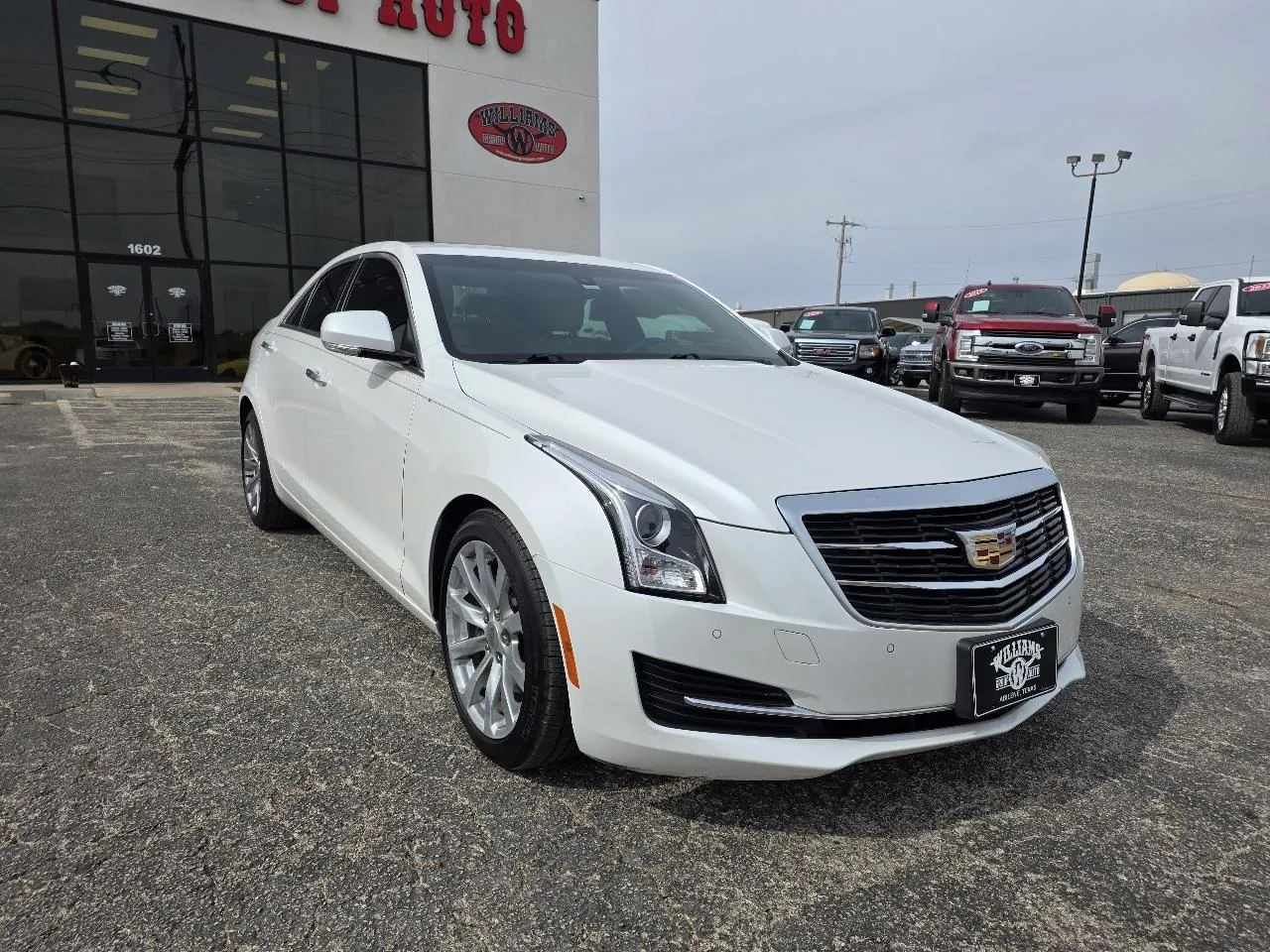 White 2017 CADILLAC ATS LUXURY for sale in Abilene, TX