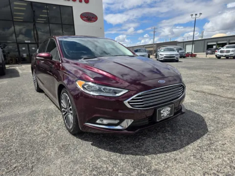 Red 2018 FORD FUSION TITANIUM/PLATINUM for sale in Abilene, TX