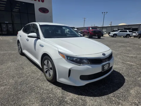 White 2017 KIA OPTIMA HYBRID for sale in Abilene, TX