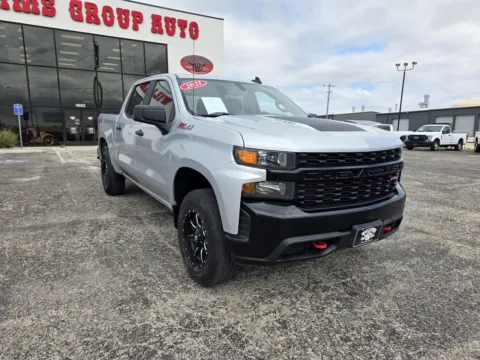 Silver 2021 CHEVROLET SILVERADO 1500 TRAIL BOSS CUSTOM for sale in Abilene, TX