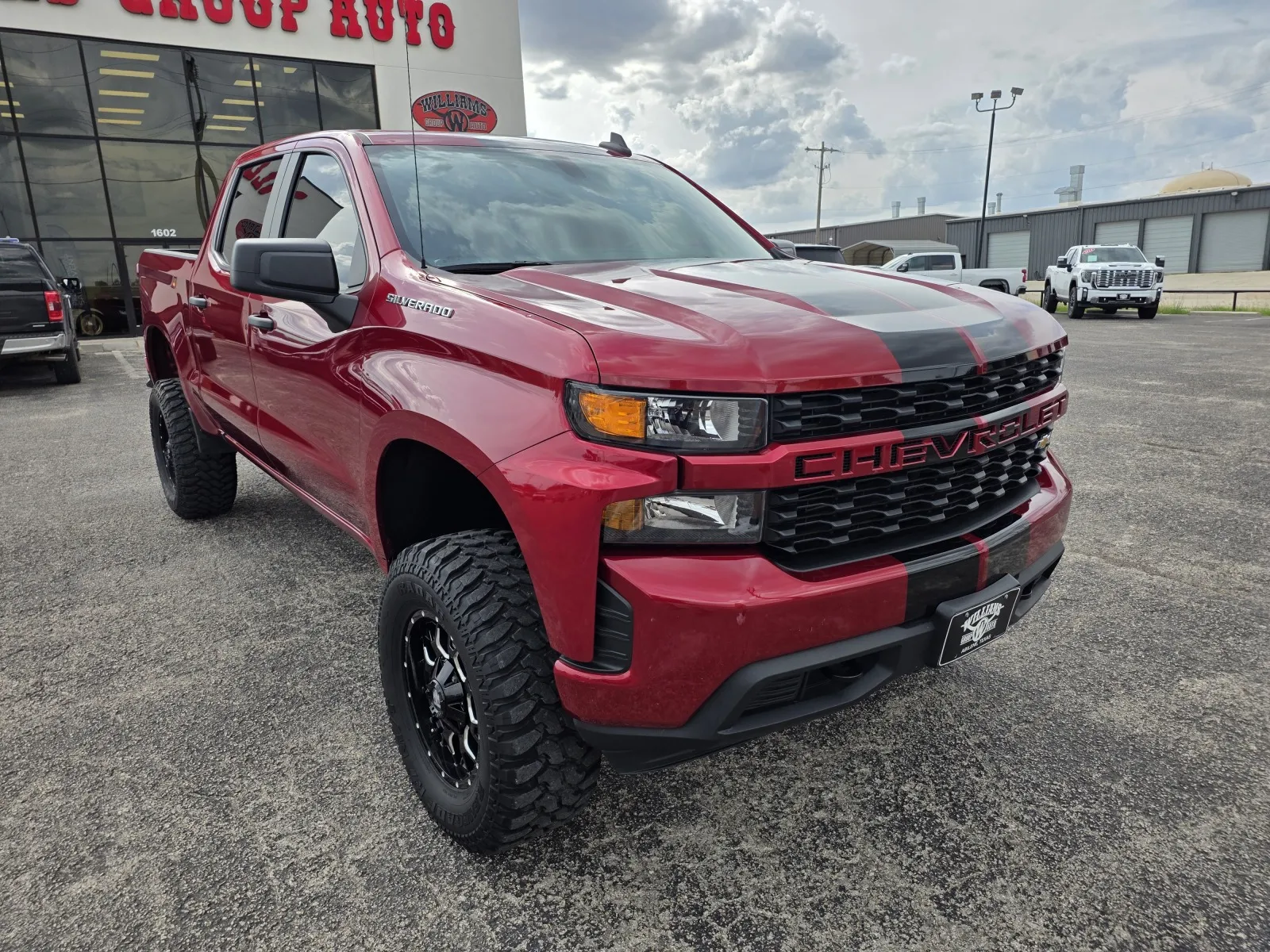 Red 2022 CHEVROLET SILVERADO LTD 1 CUSTOM for sale in Abilene, TX