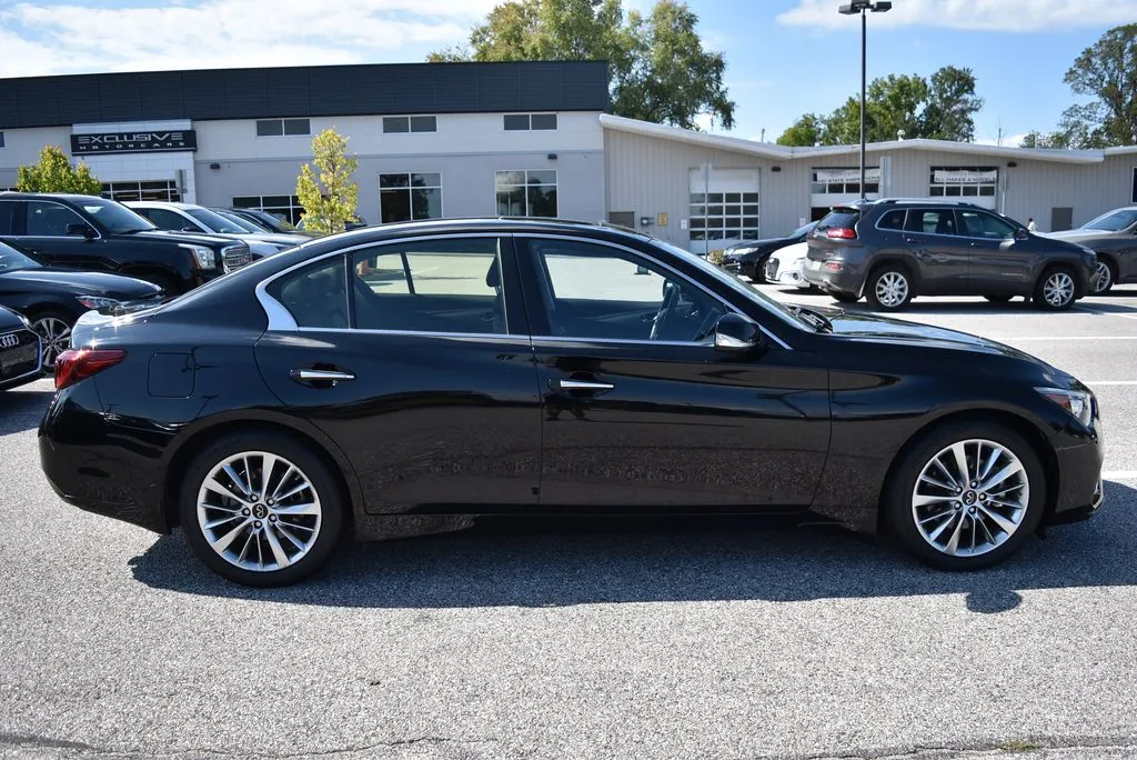 Black 2022 INFINITI Q50 LUXE for sale in Randallstown, MD