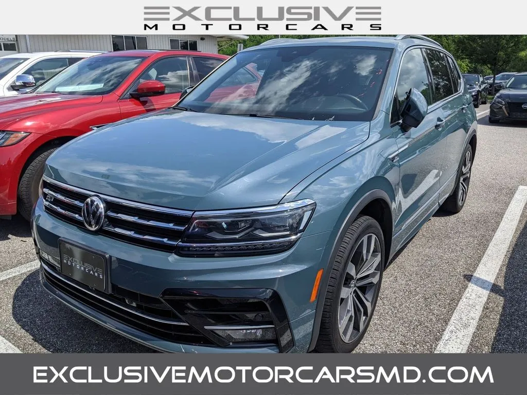 Blue 2021 Volkswagen Tiguan 2.0T SEL Premium R-Line for sale in Randallstown, MD