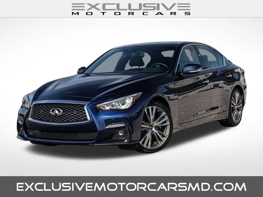 Blue 2022 INFINITI Q50 SENSORY for sale in Randallstown, MD