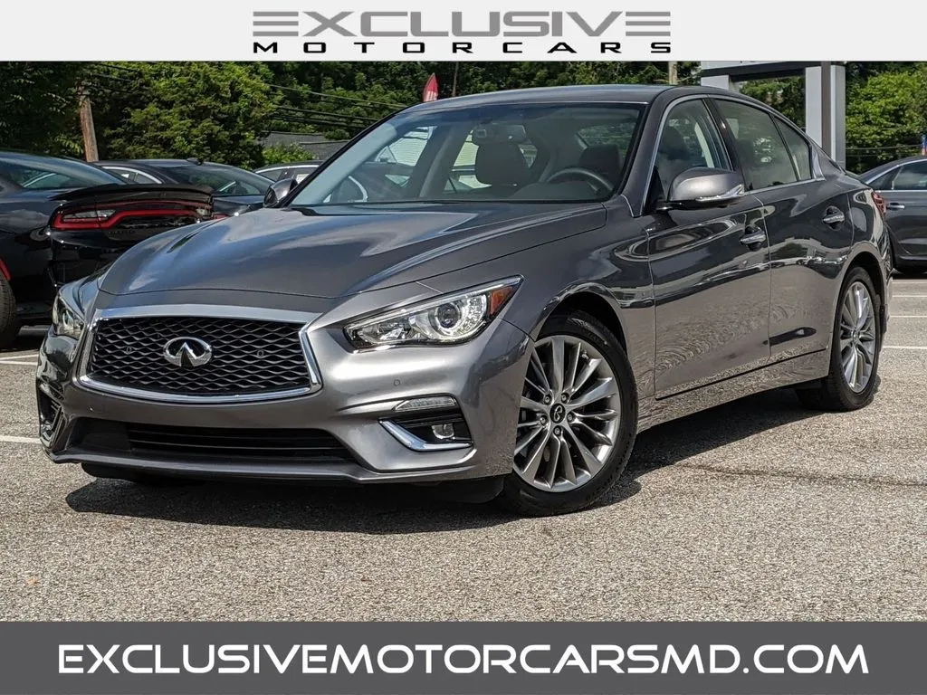 Gray 2022 INFINITI Q50 LUXE for sale in Randallstown, MD