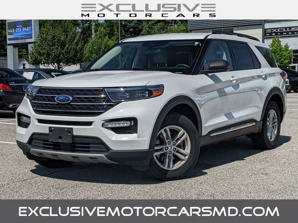 White 2022 Ford Explorer XLT for sale in Randallstown, MD
