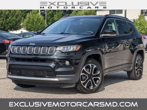 Black 2022 Jeep Compass Limited for sale in Randallstown, MD