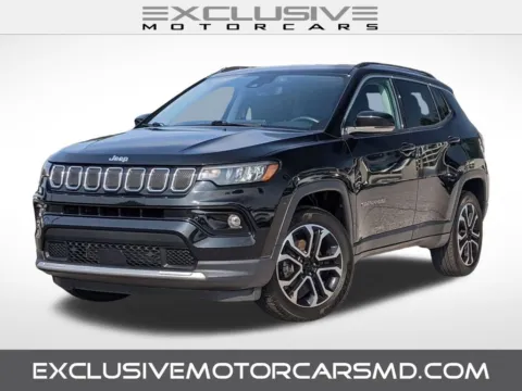 Black 2022 Jeep Compass Limited for sale in Randallstown, MD