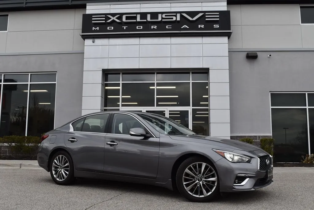 Gray 2022 INFINITI Q50 LUXE for sale in Randallstown, MD