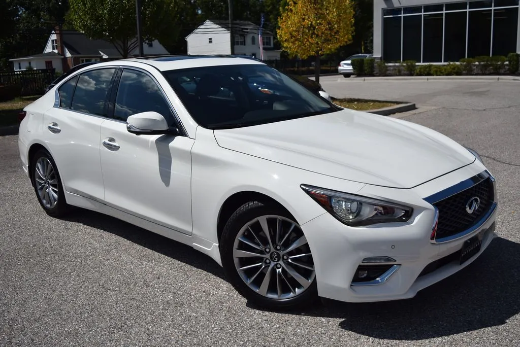 White 2022 INFINITI Q50 LUXE for sale in Randallstown, MD