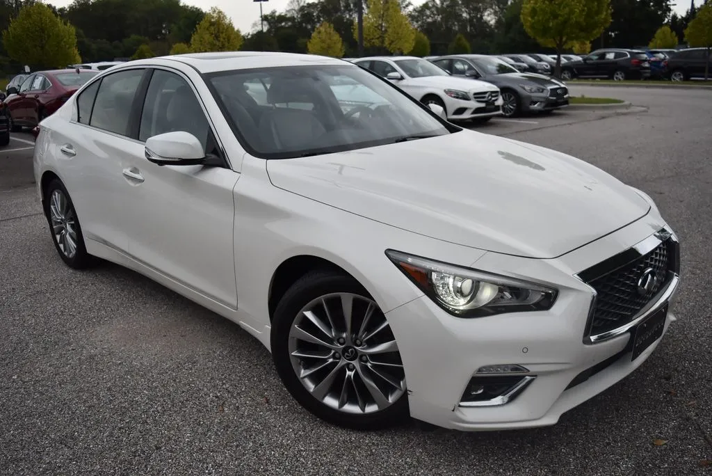 White 2022 INFINITI Q50 LUXE for sale in Randallstown, MD