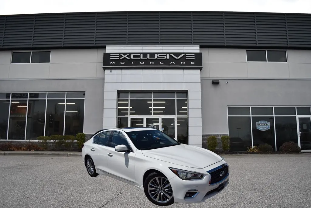 White 2022 INFINITI Q50 LUXE for sale in Randallstown, MD
