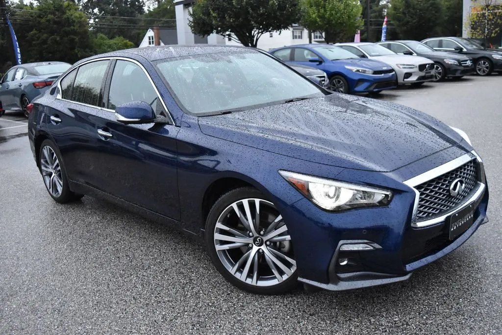 Blue 2022 INFINITI Q50 SENSORY for sale in Randallstown, MD