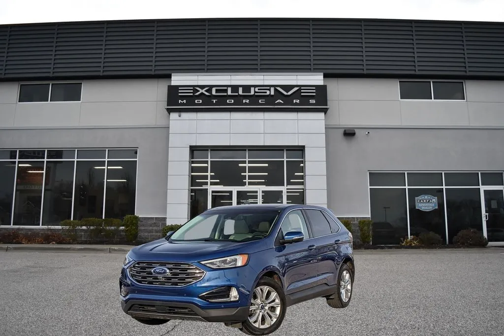 Blue 2020 Ford Edge Titanium for sale in Randallstown, MD